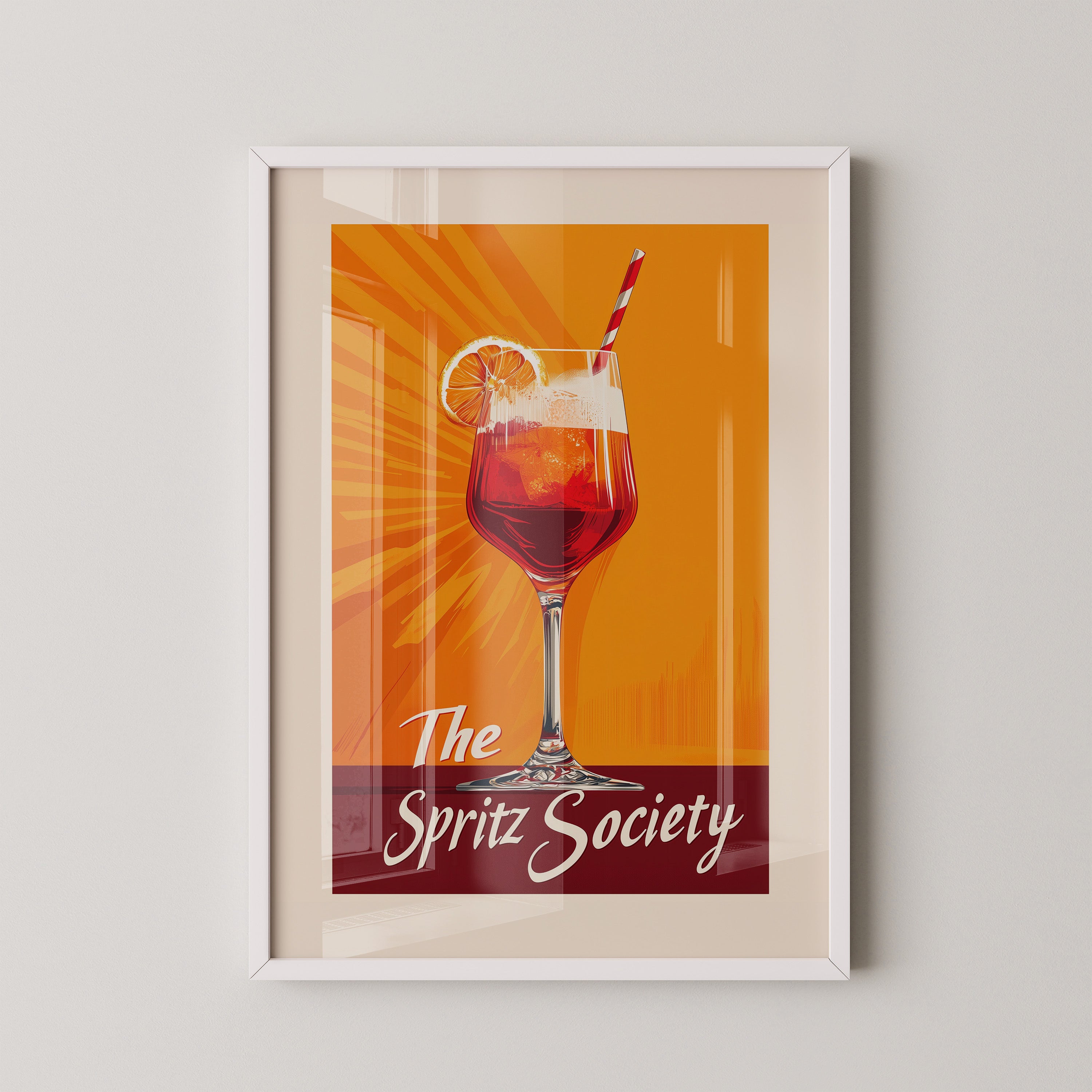 Spritzglas Orange Retro-Design