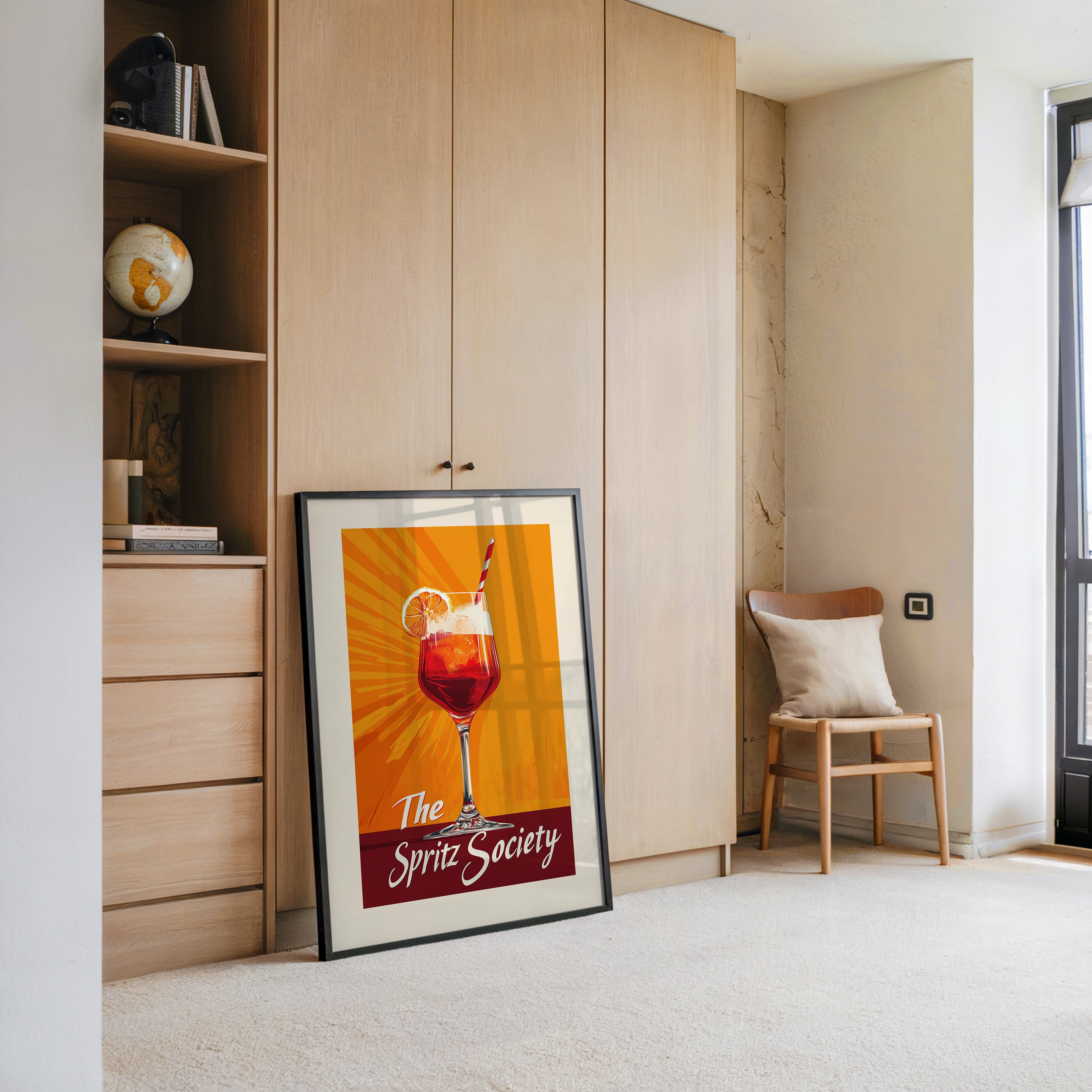 Spritzglas Orange Retro-Design