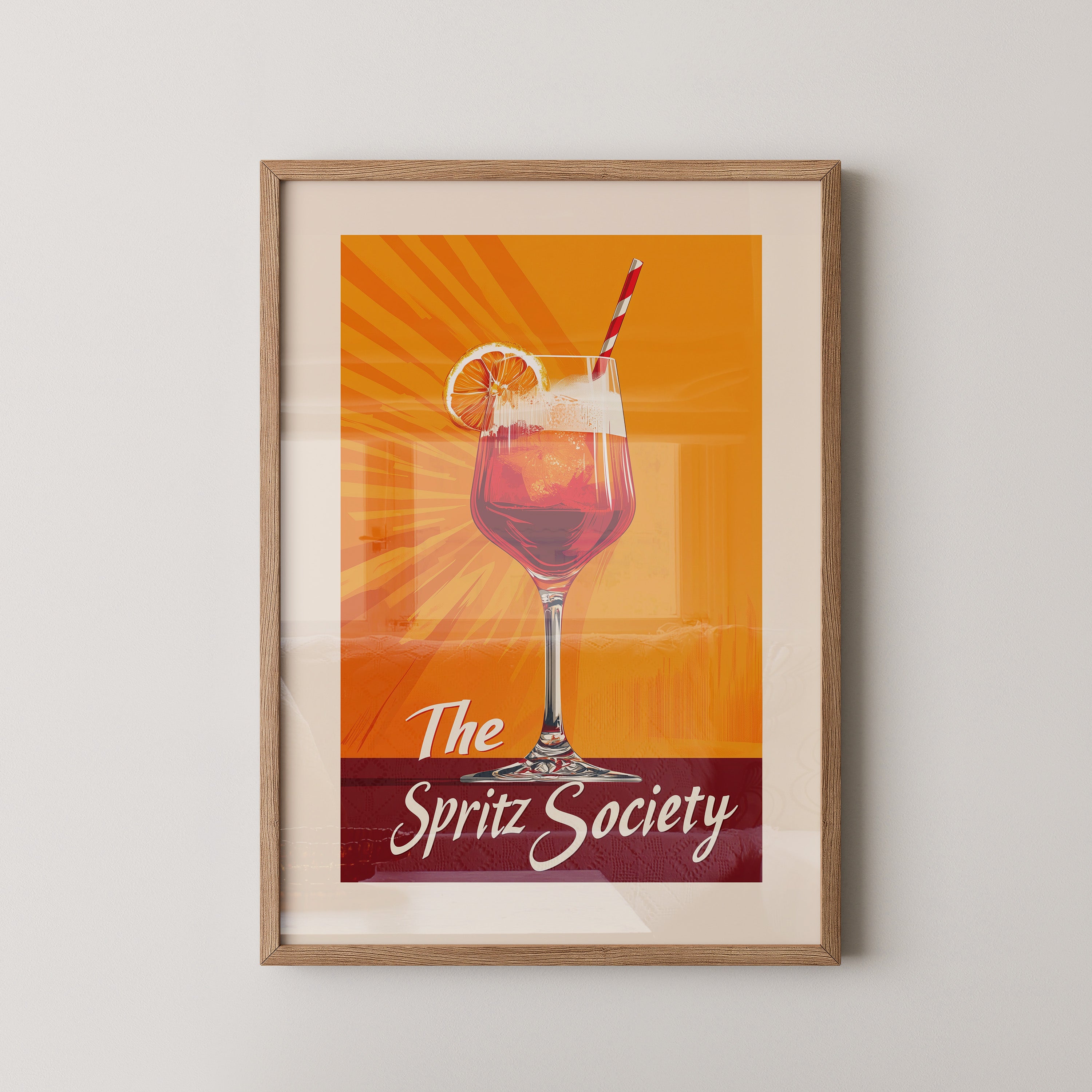 Spritzglas Orange Retro-Design