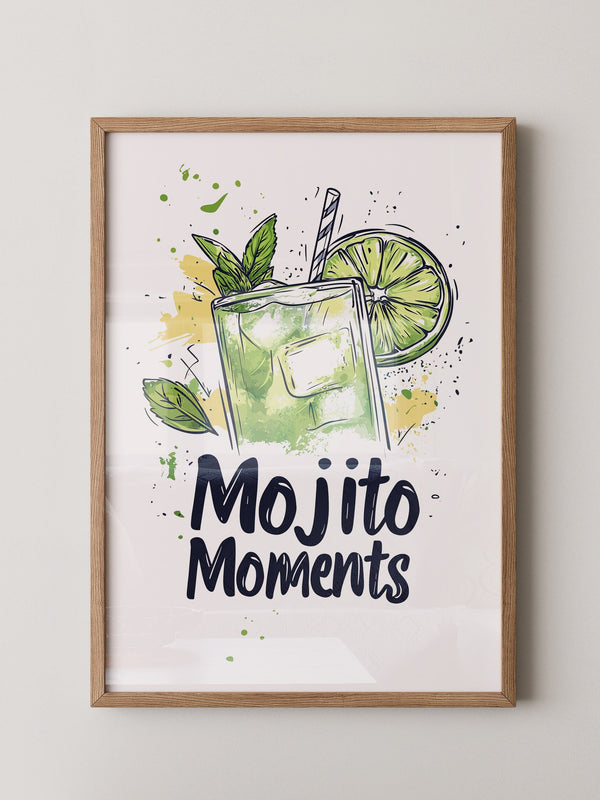 Mojito Glas Aquarellspritzer