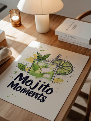 Mojito Glas Aquarellspritzer