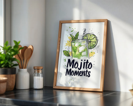 Mojito Glas Aquarellspritzer