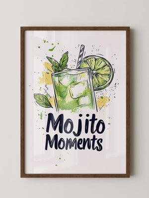 Mojito Glas Aquarellspritzer