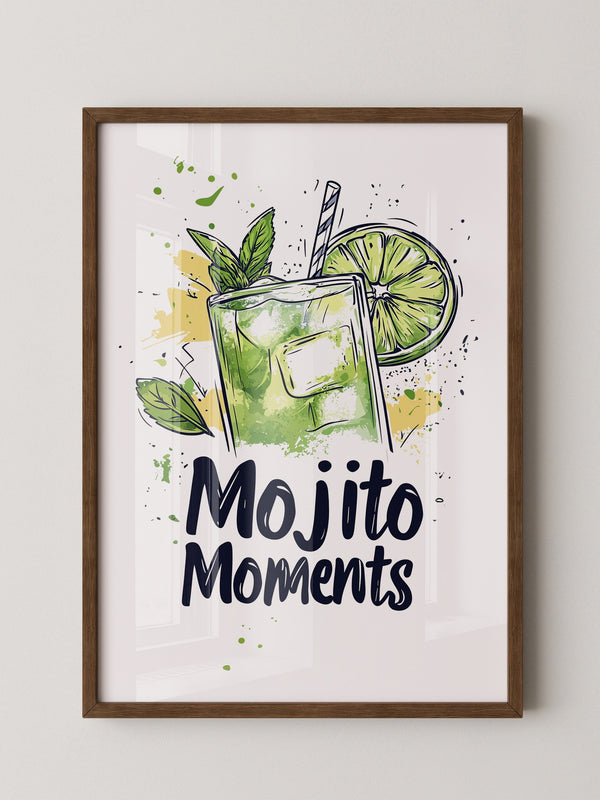Mojito Glas Aquarellspritzer