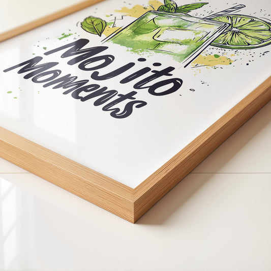 Mojito Glas Aquarellspritzer