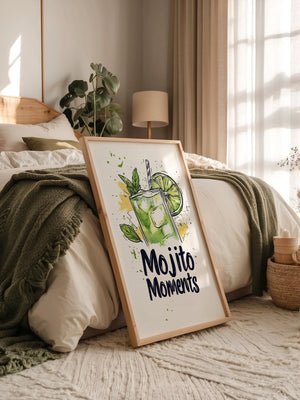 Mojito Glas Aquarellspritzer