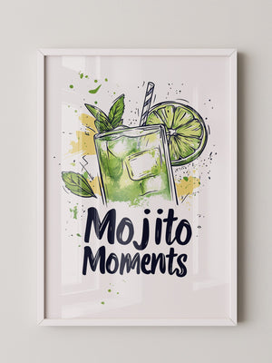 Mojito Glas Aquarellspritzer