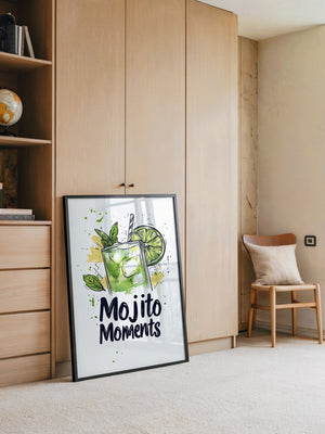 Mojito Glas Aquarellspritzer