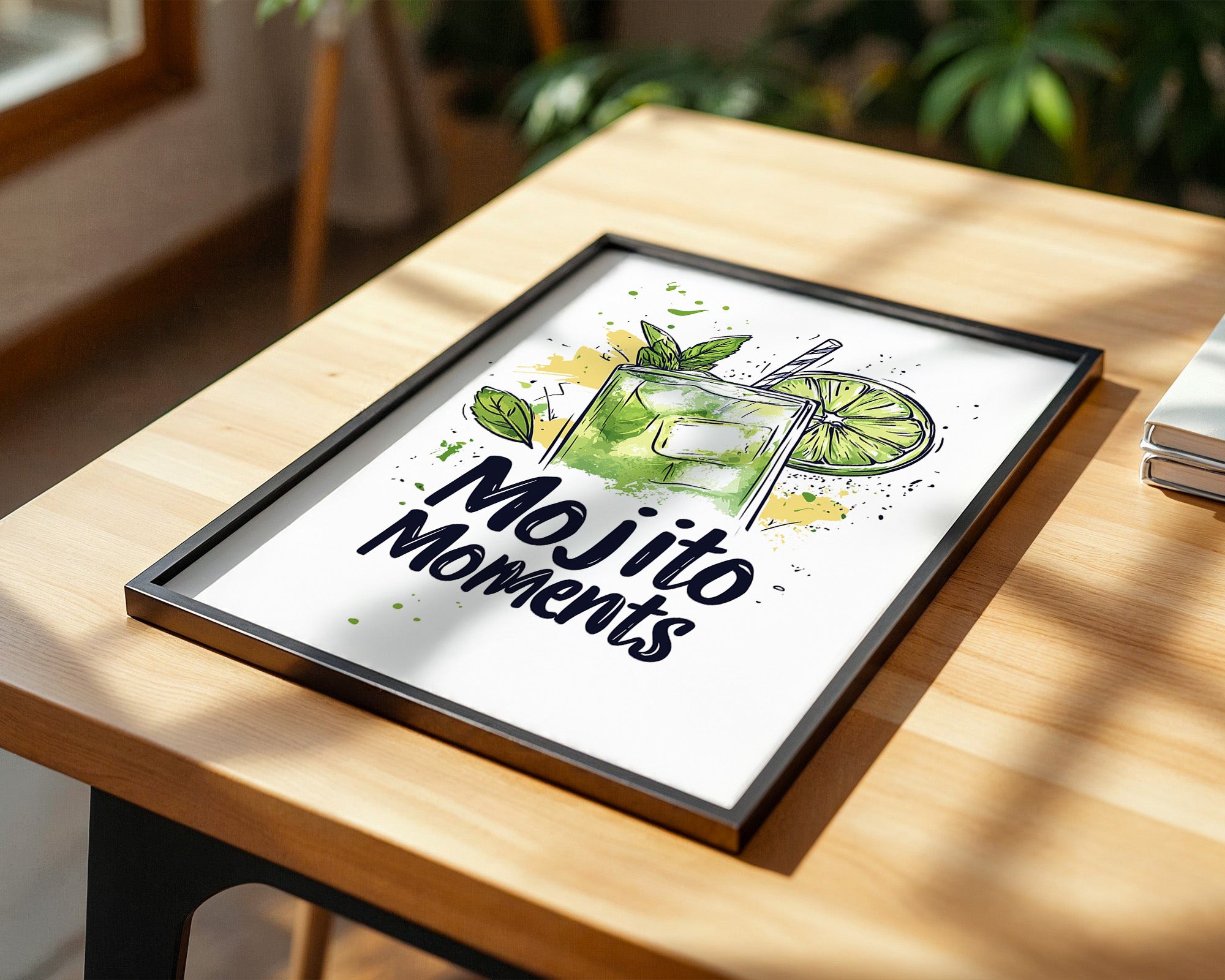 Mojito Glas Aquarellspritzer