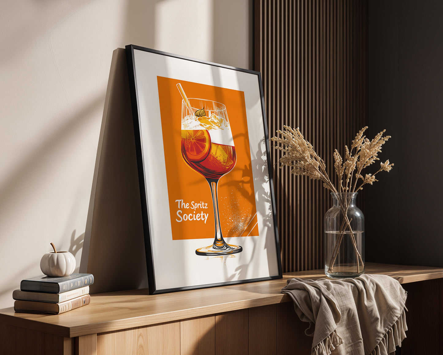 Spritzglas Orange Zeichnung