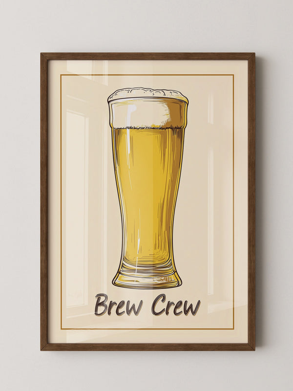 Bierglas Zeichnung Vintage