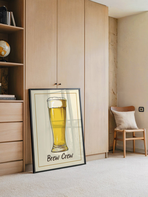 Bierglas Zeichnung Vintage