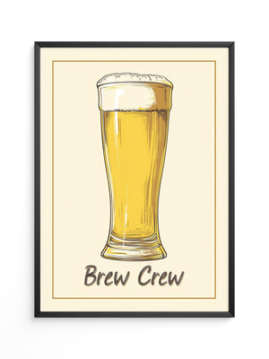 Bierglas Zeichnung Vintage