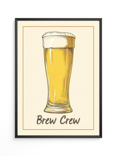 Bierglas Zeichnung Vintage