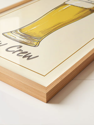 Bierglas Zeichnung Vintage