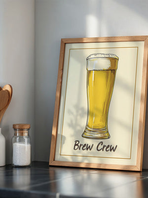 Bierglas Zeichnung Vintage