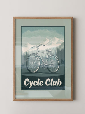 Fahrrad Berge Retro