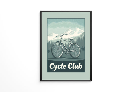 Fahrrad Berge Retro