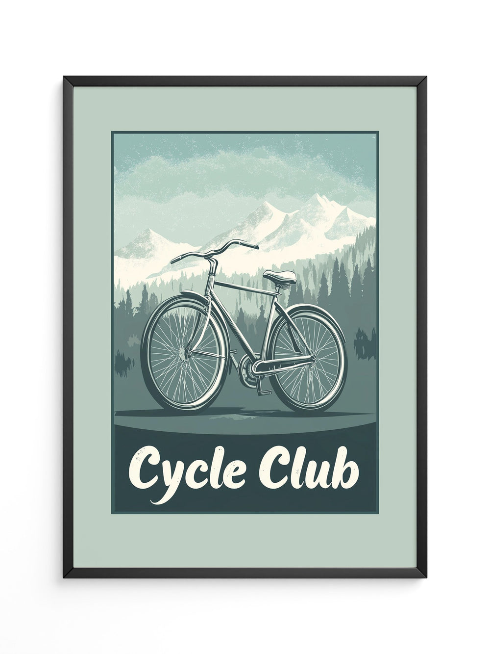 Fahrrad Berge Retro