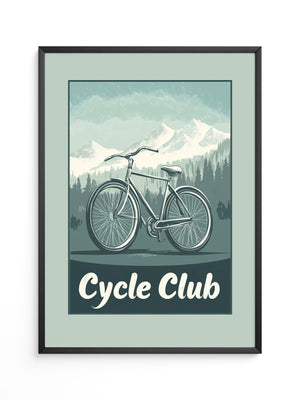 Fahrrad Berge Retro