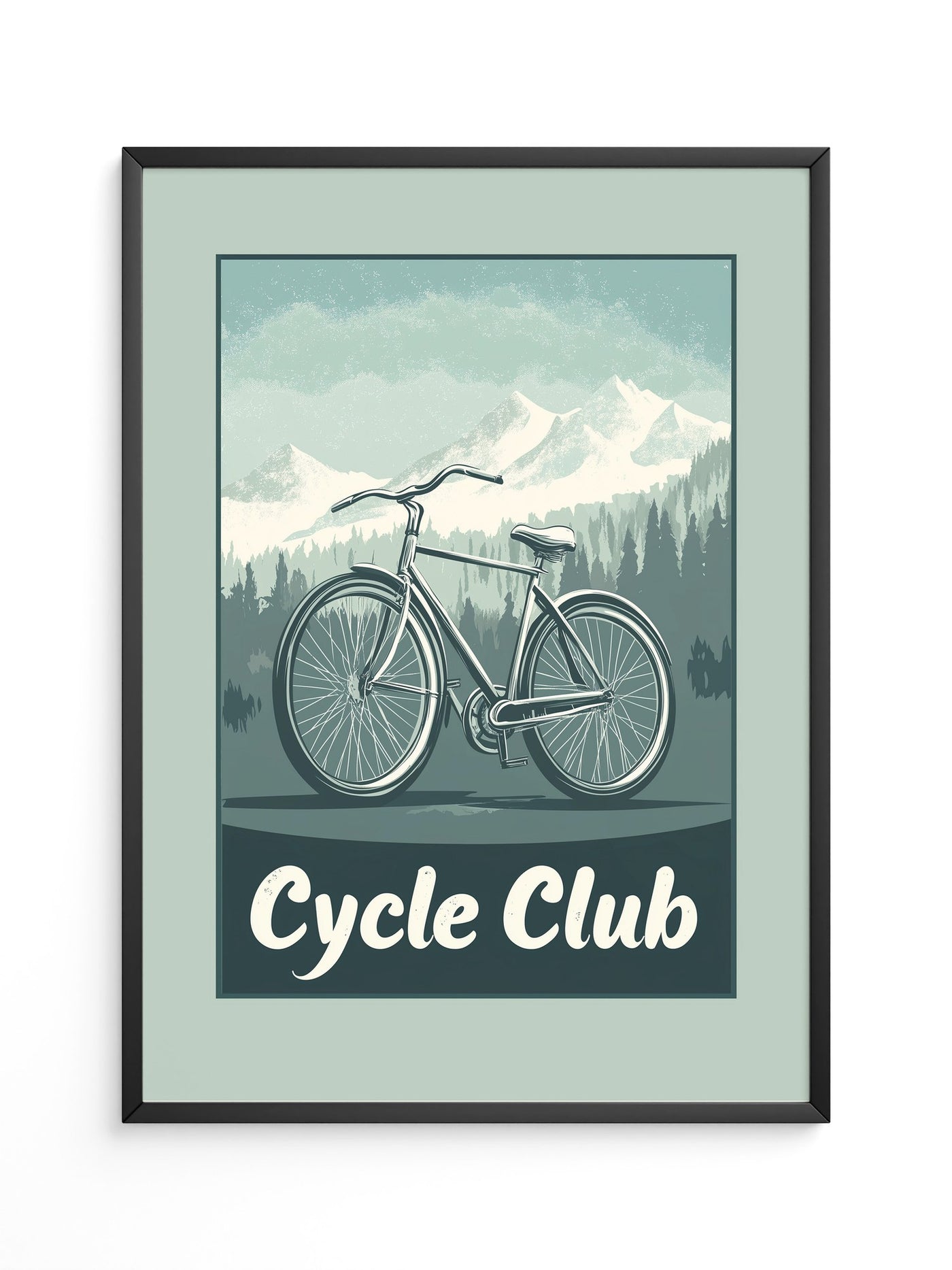 Fahrrad Berge Retro