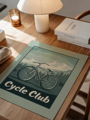 Fahrrad Berge Retro