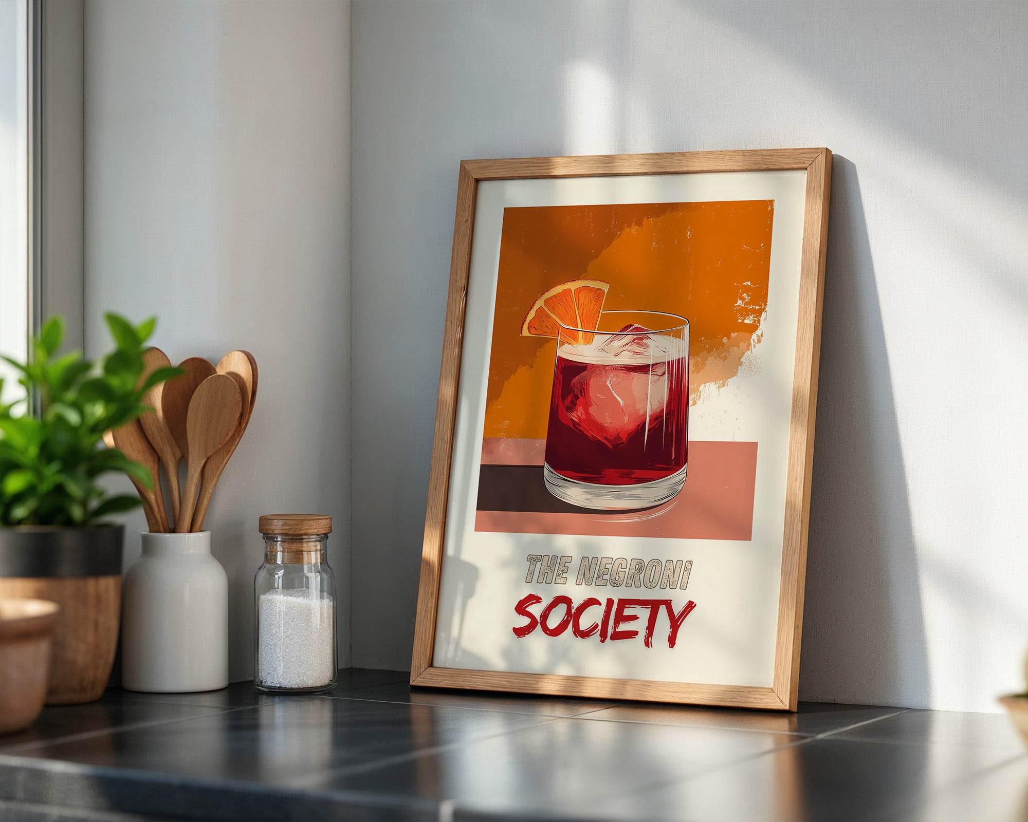 Negroni Cocktail Vintage Stil