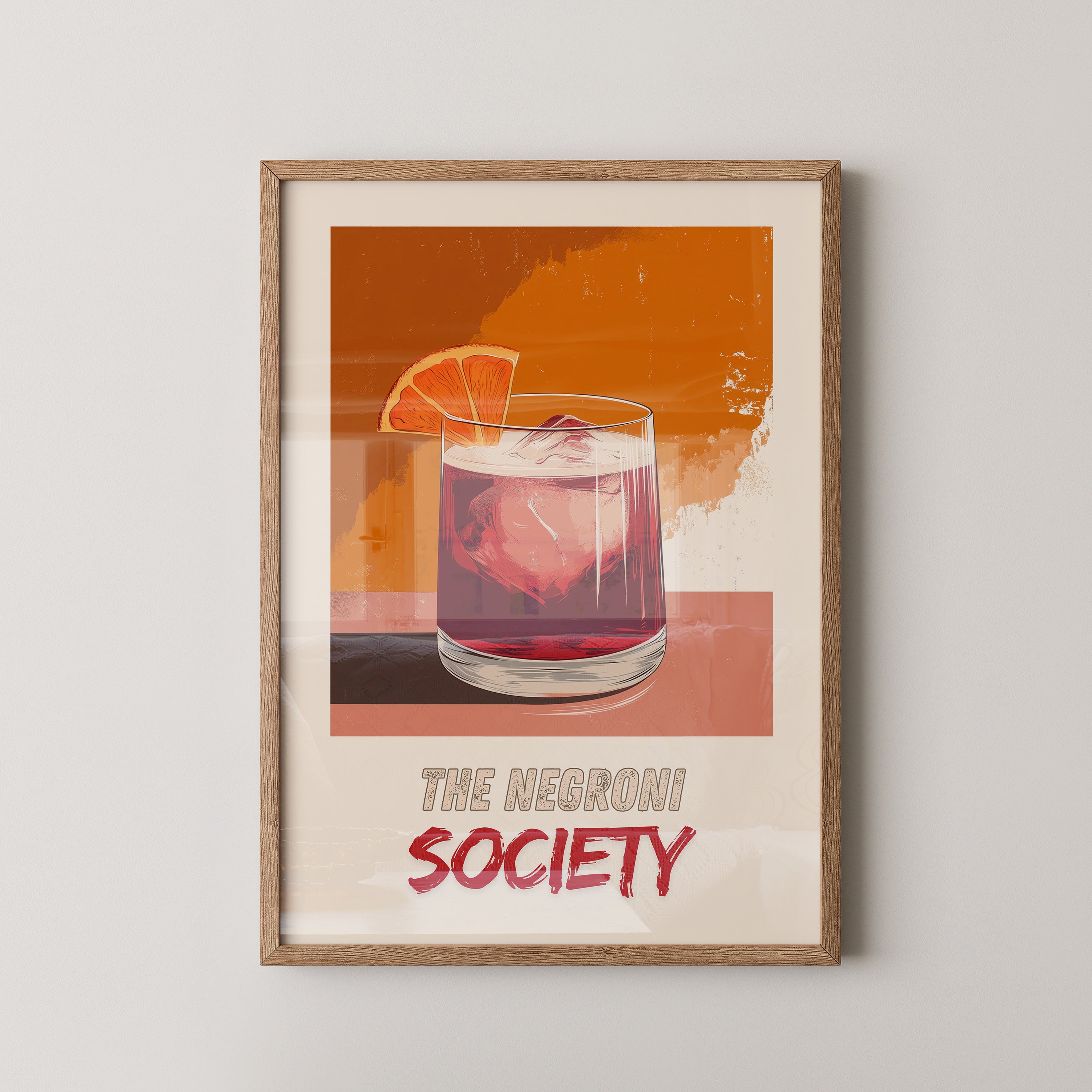 Negroni Cocktail Vintage Stil