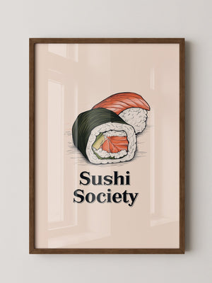 Sushi Illustration Skizzenstil