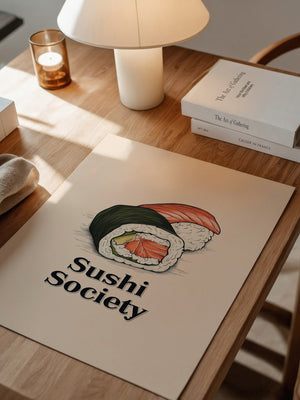 Sushi Illustration Skizzenstil