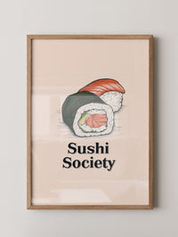 Sushi Illustration Skizzenstil