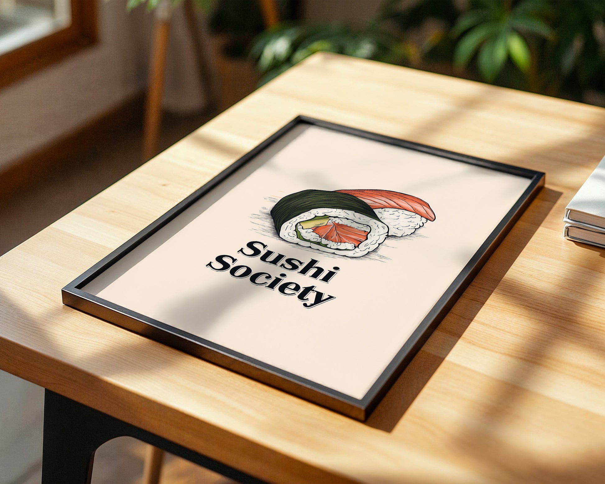 Sushi Illustration Skizzenstil