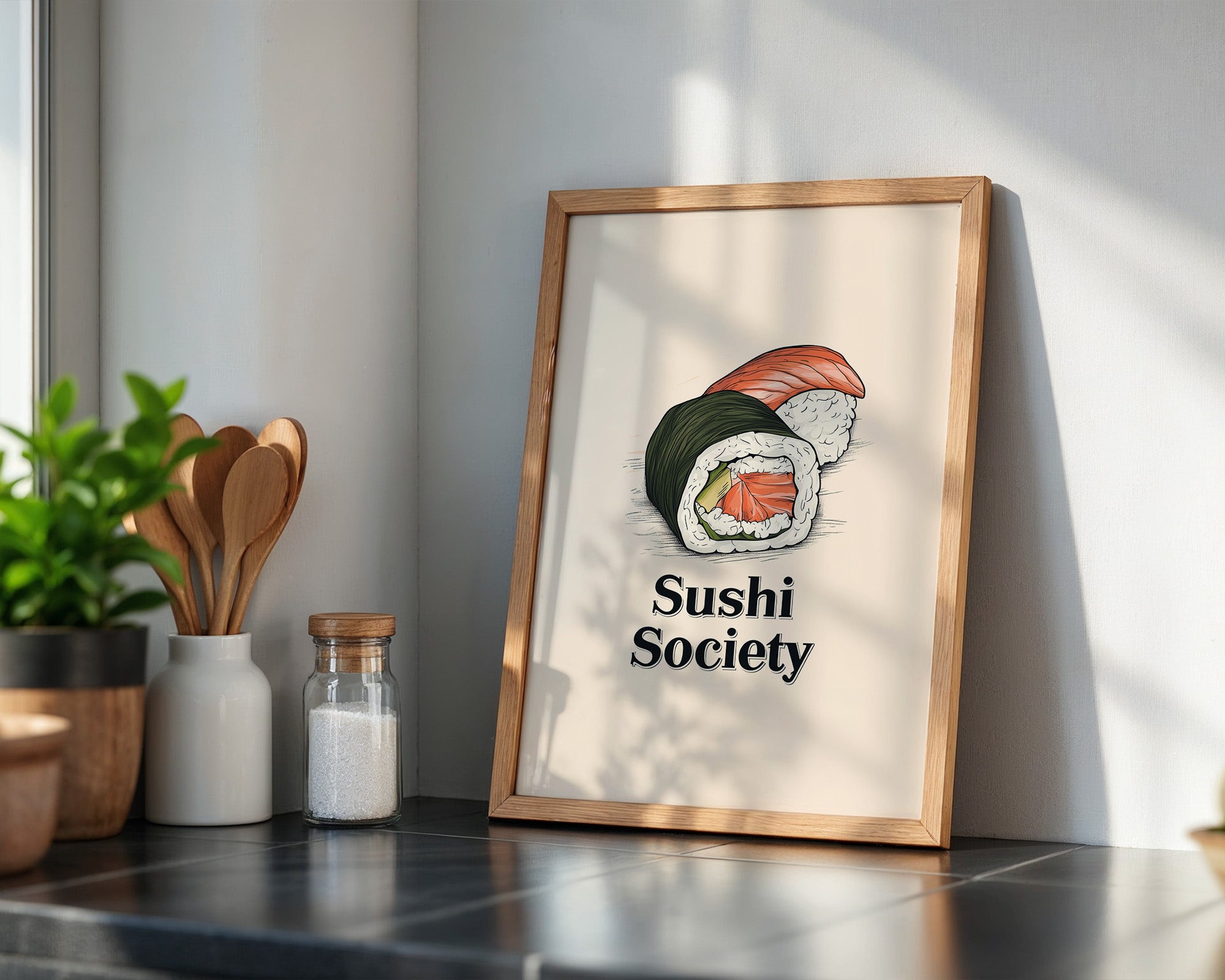 Sushi Illustration Skizzenstil
