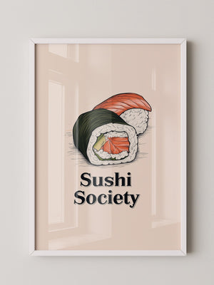 Sushi Illustration Skizzenstil