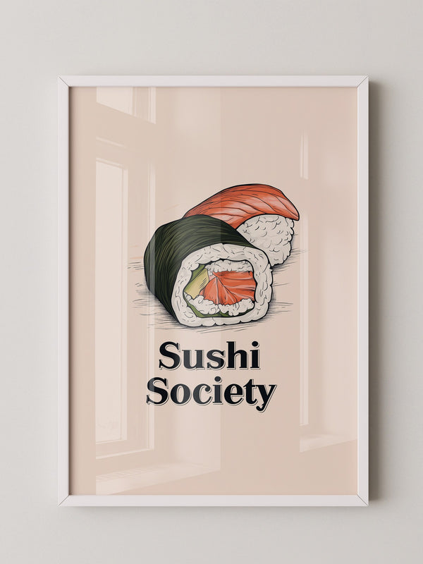 Sushi Illustration Skizzenstil