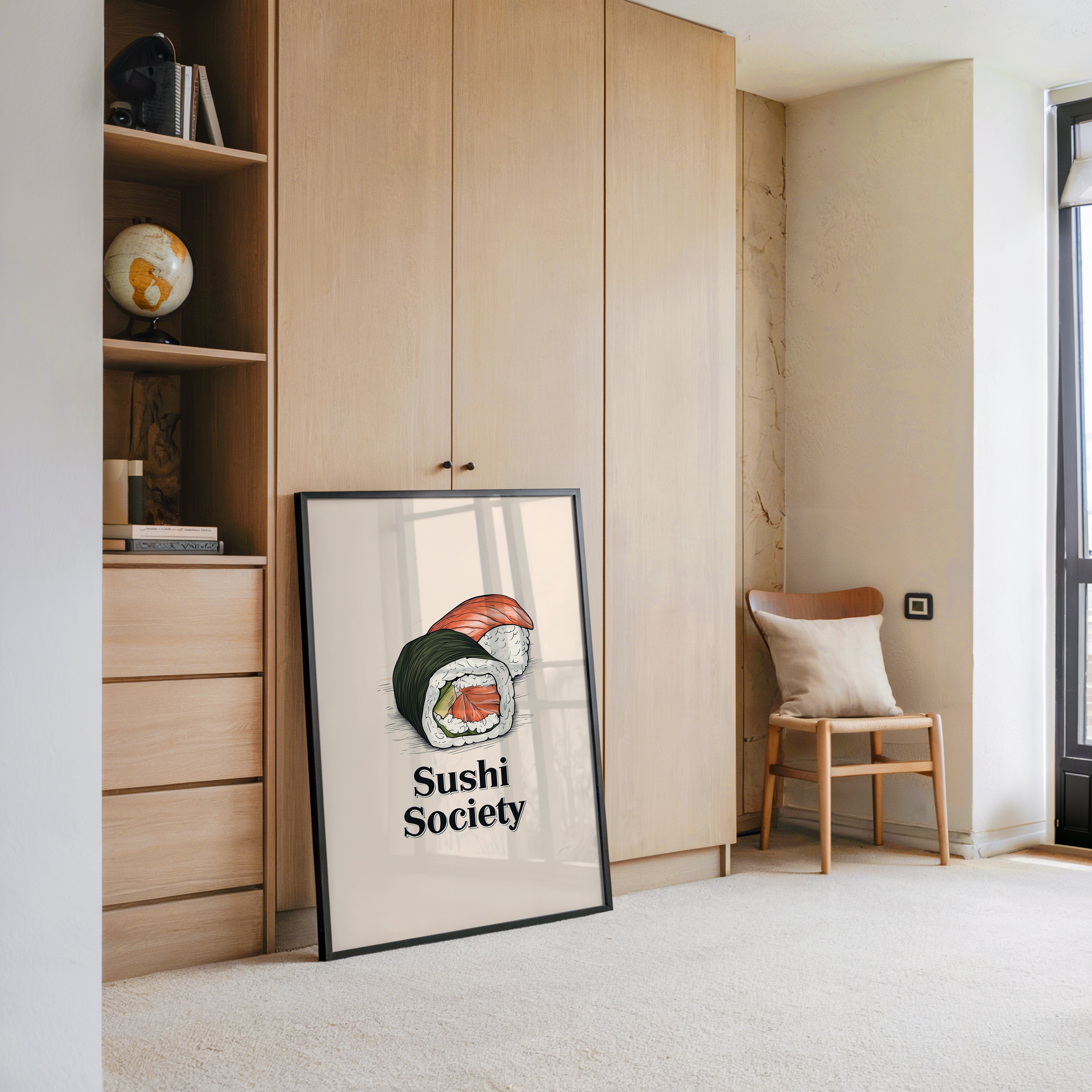 Sushi Illustration Skizzenstil