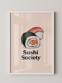 Sushi Illustration Skizzenstil