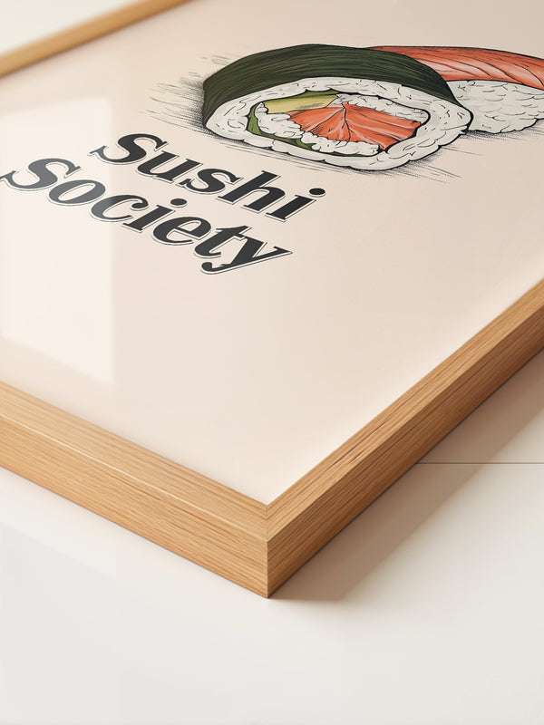 Sushi Illustration Skizzenstil