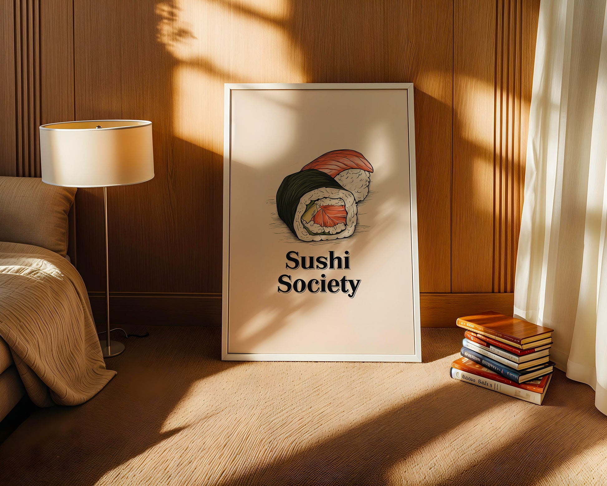 Sushi Illustration Skizzenstil