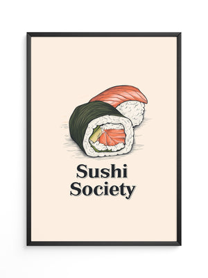 Sushi Illustration Skizzenstil