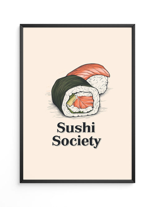 Sushi Illustration Skizzenstil