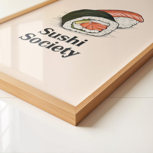 Sushi Illustration Skizzenstil