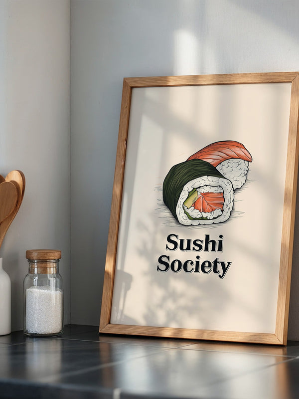 Sushi Illustration Skizzenstil