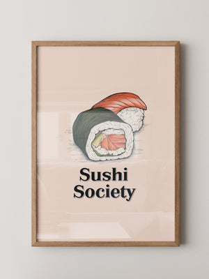Sushi Illustration Skizzenstil
