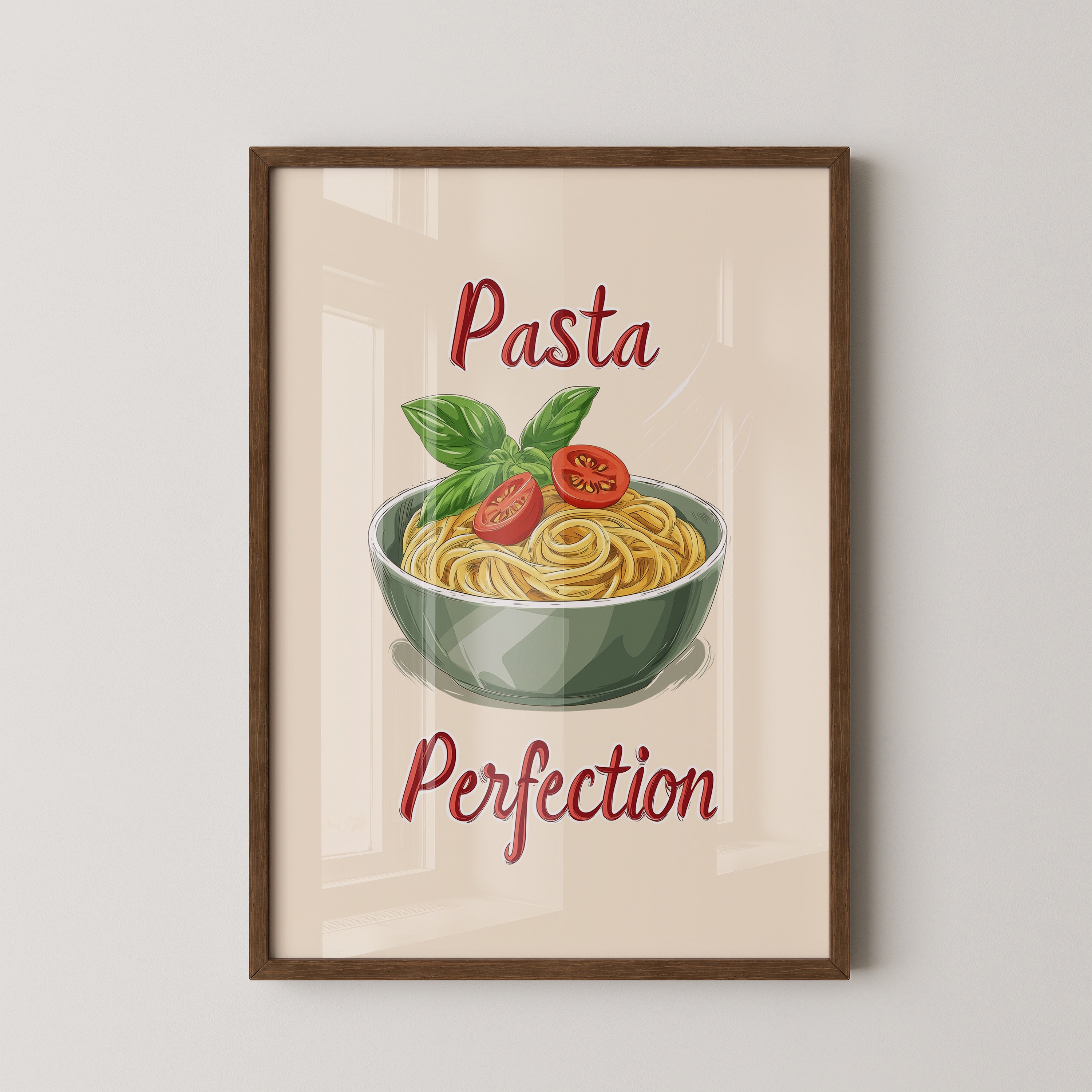 Spaghetti Illustration Retro Look
