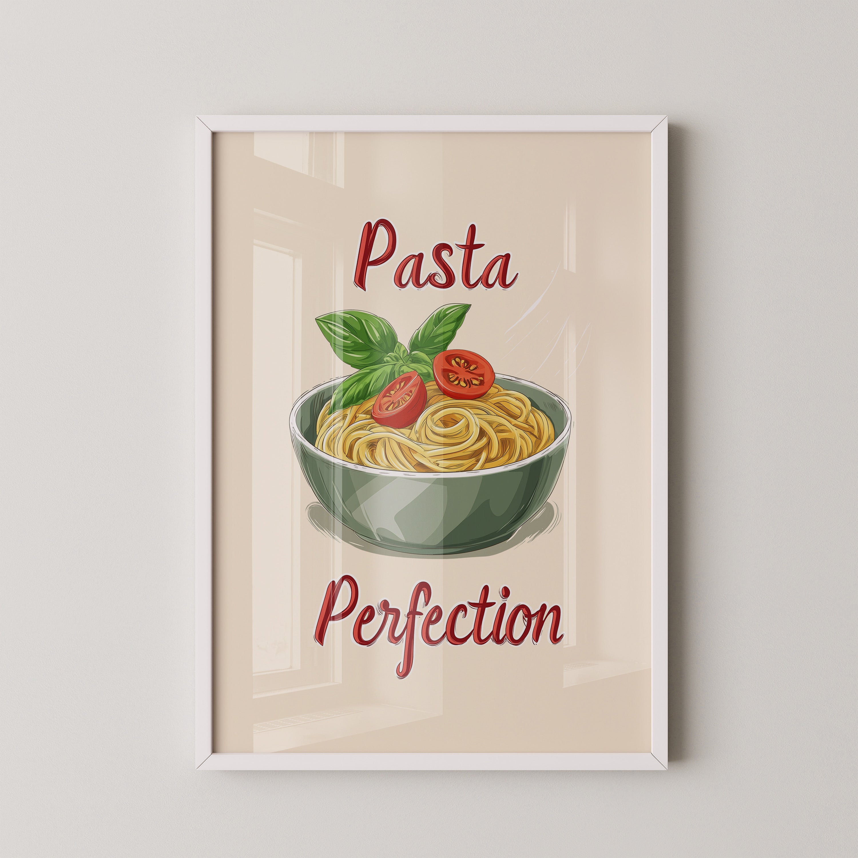 Spaghetti Illustration Retro Look