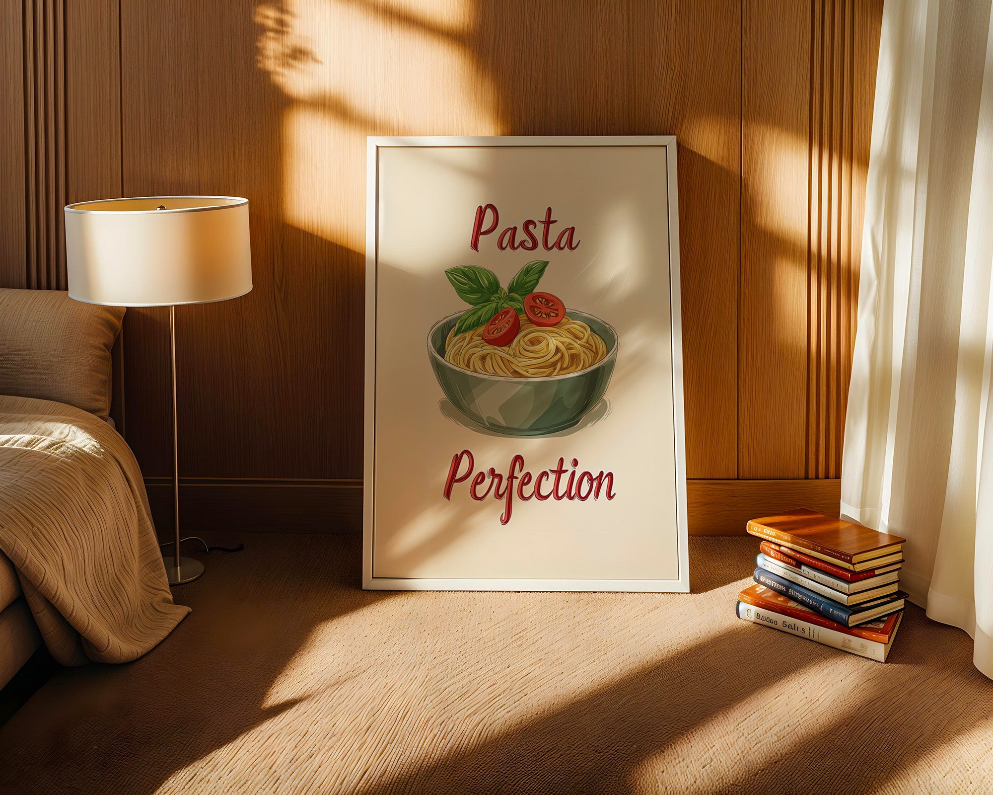 Spaghetti Illustration Retro Look