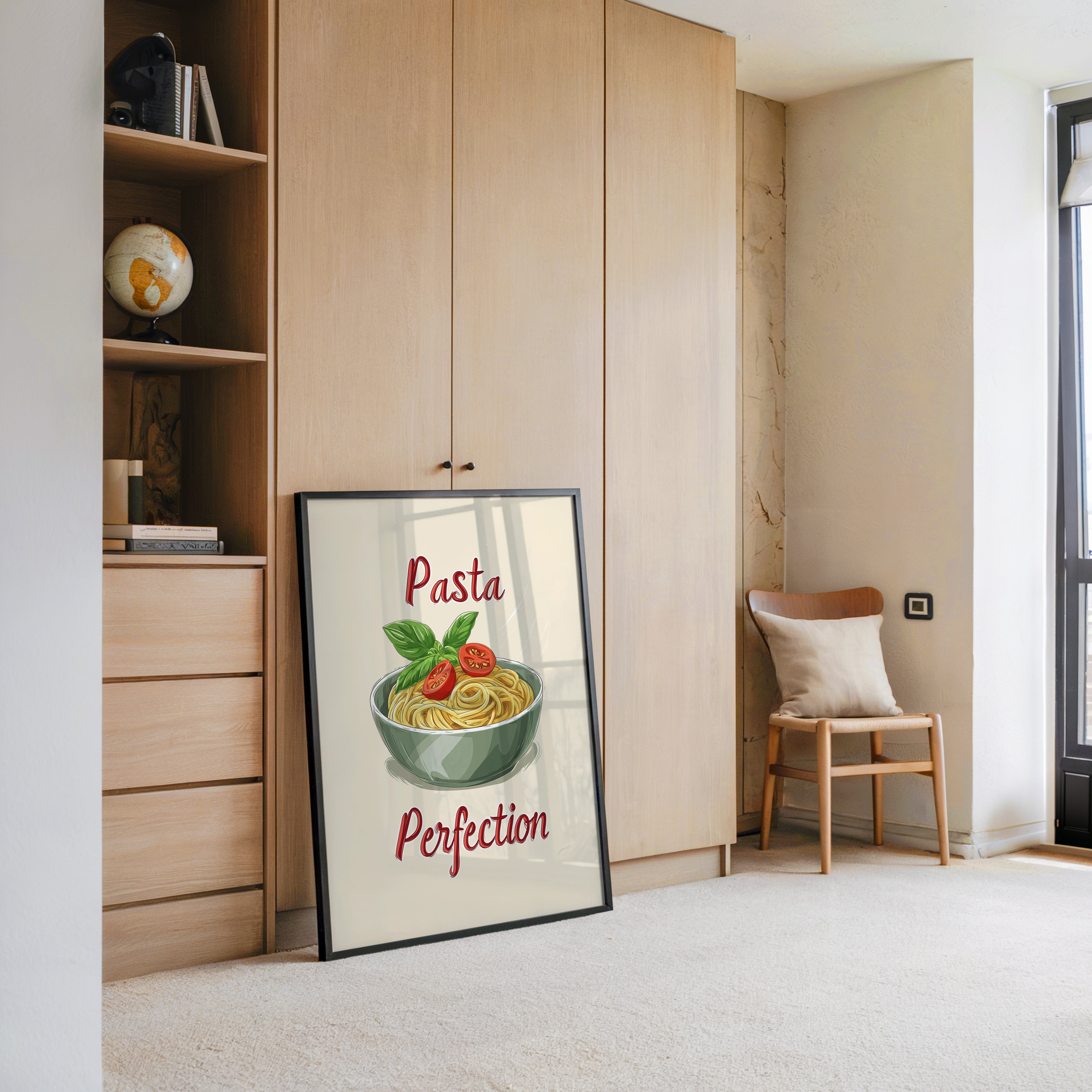 Spaghetti Illustration Retro Look