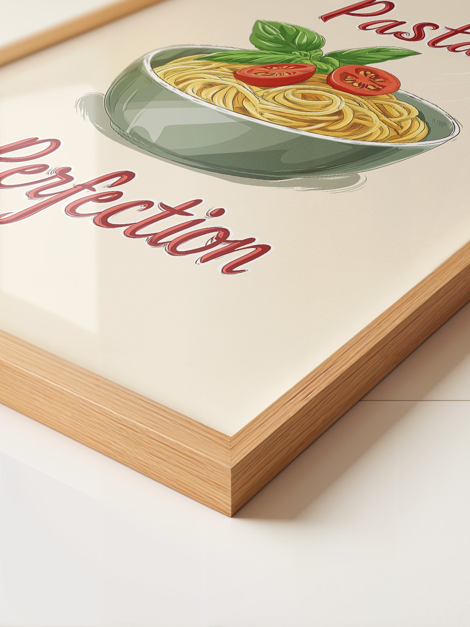 Spaghetti Illustration Retro Look