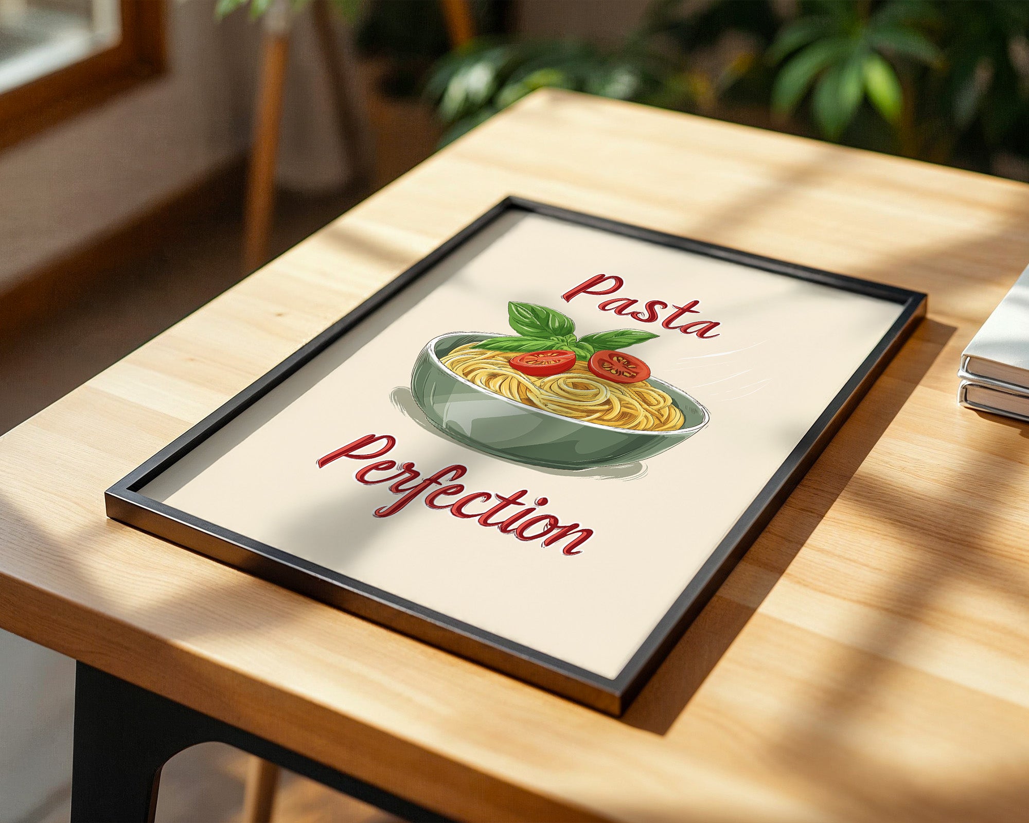 Spaghetti Illustration Retro Look